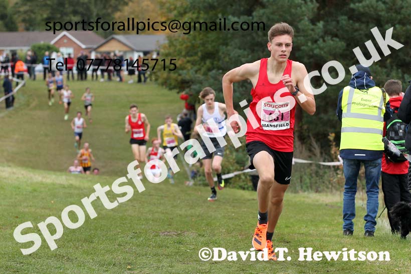Mens under-17s 2021 National Cross Country Relays, Berry Hill Park, Mansfield. Photo: David T. Hewitson/Sports for All Pics